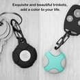 thumbnail image 3 of 4 Pack Silicone Case for AirTag with Keychain Ring, Meokkaebi Waterproof Anti-Scratch Protective Tracker Cover Compatible with AirTags 2021 for Pets, Keys, Luggage, Backpacks(Multiple Colours), 3 of 6