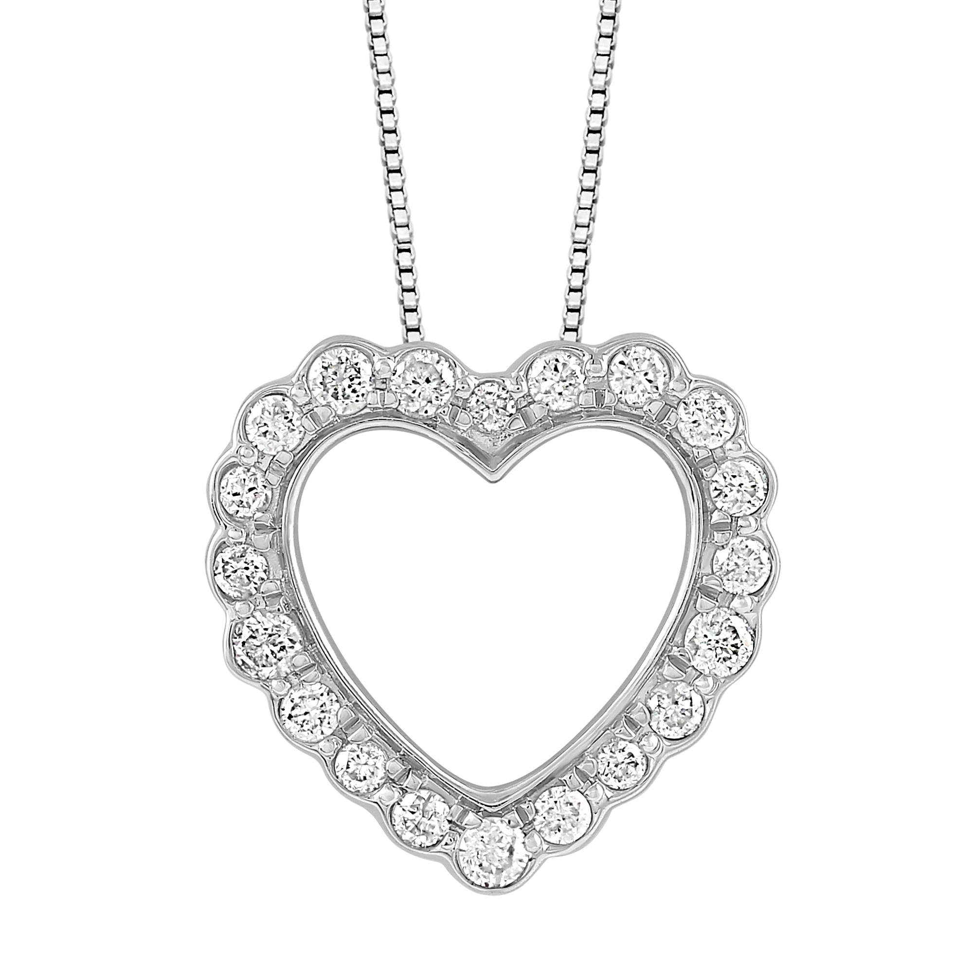 1//10 cttw KATARINA Cognac Diamond Cross Pendant Necklace in Sterling Silver