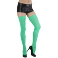 thumbnail image 3 of ToBeInStyle Women's Nylon Thigh High Schoolgirl Opaque Stockings Green, 3 of 7