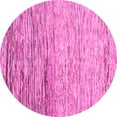 thumbnail image 1 of Ahgly Company Indoor Round Abstract Pink Modern Area Rugs, 4' Round, 1 of 4