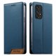 thumbnail image 1 of Funda Tipo Cartera de Cuero Sintético para Samsung Galaxy A53 5G Bloqueo RFID, con Ranuras para Tarjetas y Bolsillo para Efectivo, Cierre Magnético Fuerte Azul, 1 of 6