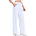 thumbnail image 5 of Diufon Wide Leg Sweatpants Women High Waisted Pull On Jogger Pants Fleece Lined Lounge Pants with Pockets, 5 of 9