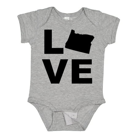 

Inktastic Love Oregon Boys or Girls Baby Bodysuit