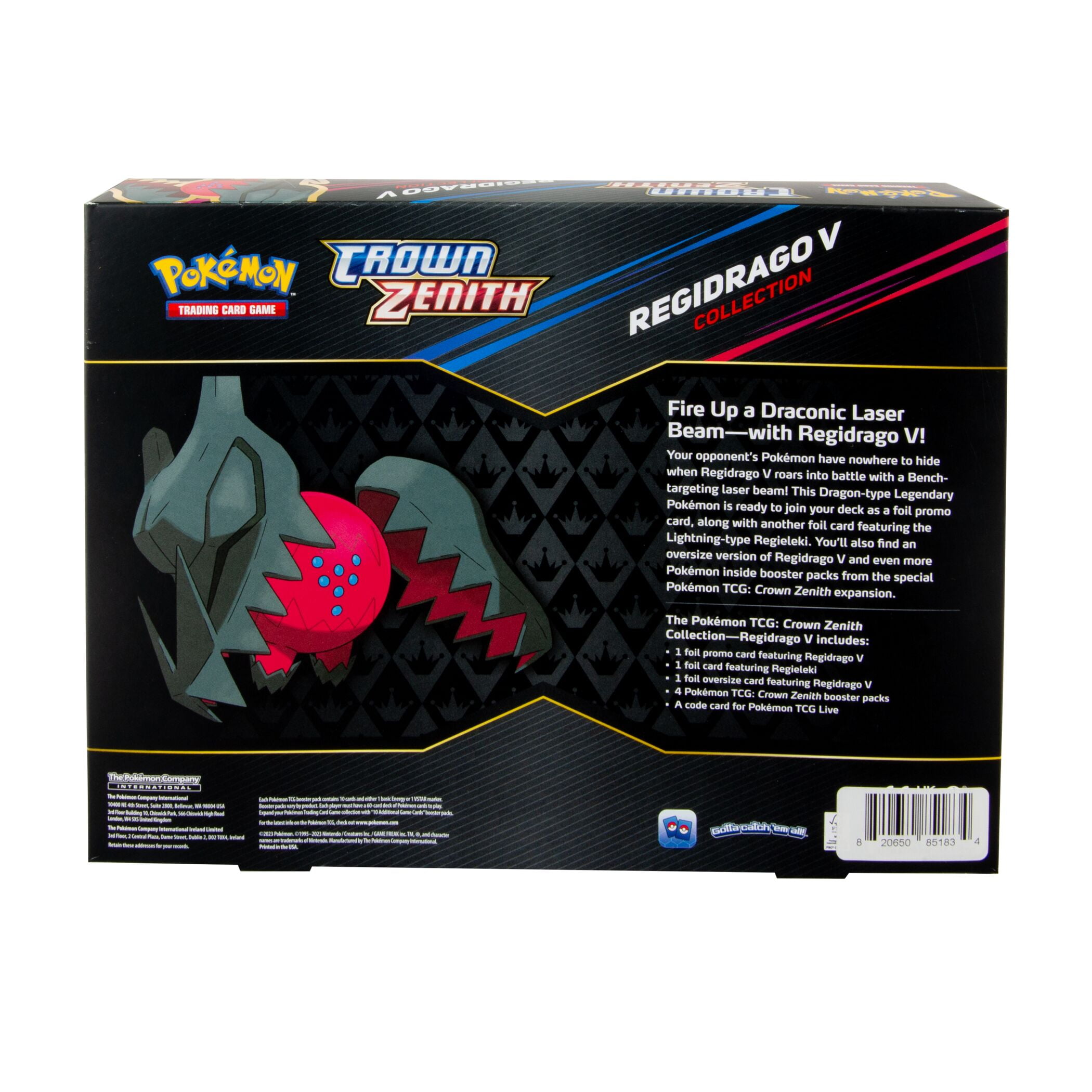 Pokmon Trading Card Games SAS12.5 Crown Zenith Regidrago V Box