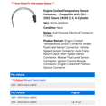 thumbnail image 2 of Engine Coolant Temperature Sensor Connector - Compatible with 2001 - 2003 Saturn LW200 2.2L 4-Cylinder 2002, 2 of 2