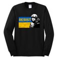 thumbnail image 2 of Support Ukrainian Flag Zelensky RESIST Mens Long Sleeve Shirt, Black, XX-Large, 2 of 4