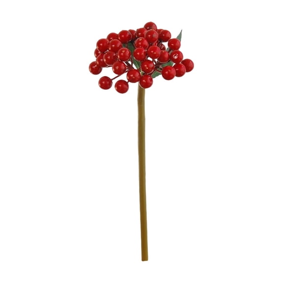Artificial Berries, Fake Blueberry Stems for Lifelike Fruits Arrangement Flowers DIY Christmas Wedding Crafts, for Home Kitchen Decoration