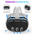 thumbnail image 5 of GAEKOL VR Shell Protective Protector Cover for Meta/Oculus Quest 3, Silicone Front Headset Protector Cover Anti Scratch Anti Dust Anti Shock, Compatible with Quest 3 Accessories (Black), 5 of 9