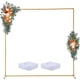 thumbnail image 3 of Historyli Soporte de arco de 8,2 x 8,2 pies,soporte de fondo cuadrado,soporte de arco de globos para decoración de fiestas de cumpleaños,aniversarios y bodas,dorado, 3 of 8