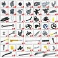 thumbnail image 3 of 169pcs Technic-Parts Axle-Pin-Connector Compatible with Major Brands Technic Parts, Wheels Link Chain Steering Suspension Engine Linear Actuator Shock Absorber MOC-Replacement-Pieces, 3 of 6