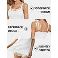 thumbnail image 4 of Alove Women's Cotton UnderShirts Wider Sleeve Tank Top Built-in Bra, 4 of 7