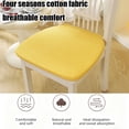 thumbnail image 4 of Flax Linen Horseshoe Chair Cushion Seat Pad With Straps Non Slip Dining Chair Cushion, Ergonomic Comfort Durable Support Design, for Dining Chair Office Chair Kitchen Home Use, 4 of 6