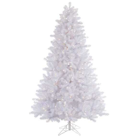 Vickerman Artificial Christmas Tree 10' x 70" Crystal White Pine 1300 Warm White Lights / 2)ctn