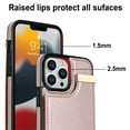 thumbnail image 3 of Jiahe Cover For iPhone XR, Wallet Case with Card Slot Holder,Slim Hybrid Shockproof Premium Leather AntiScratch Lightweight Case Cover, rosegold, 3 of 7