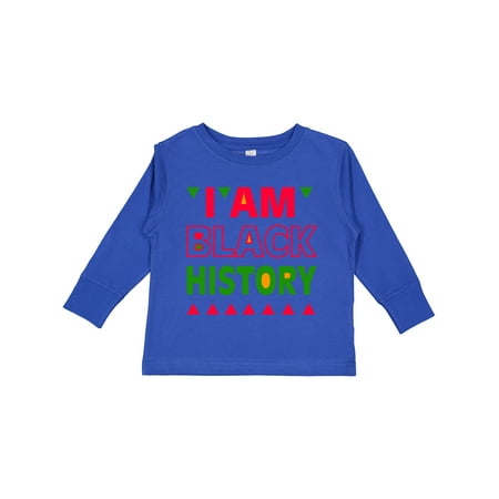 

Inktastic I Am Black History Boys or Girls Long Sleeve Toddler T-Shirt