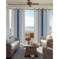 thumbnail image 4 of Grey Blue Vertical Stripes Blackout Curtains, Light Blocking Print Window Curtains, Modern Minimalist Abstract Thermal Insulated Window Drapes for Living Room Kitchen Cafe 2 Panels, 55"W x 39"L, 4 of 9