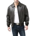 thumbnail image 4 of Landing Leathers Men's Air Force A-2 Leather Flight Bomber Jacket - Big and Tall, 4 of 6