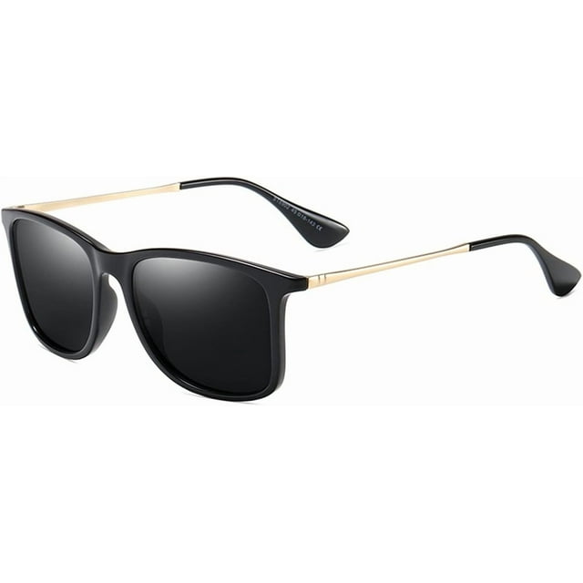 Fashion Men's Box Sunglasses Female Drivers Driving Polarized Sunglasses (Color : A, Size : Medium)