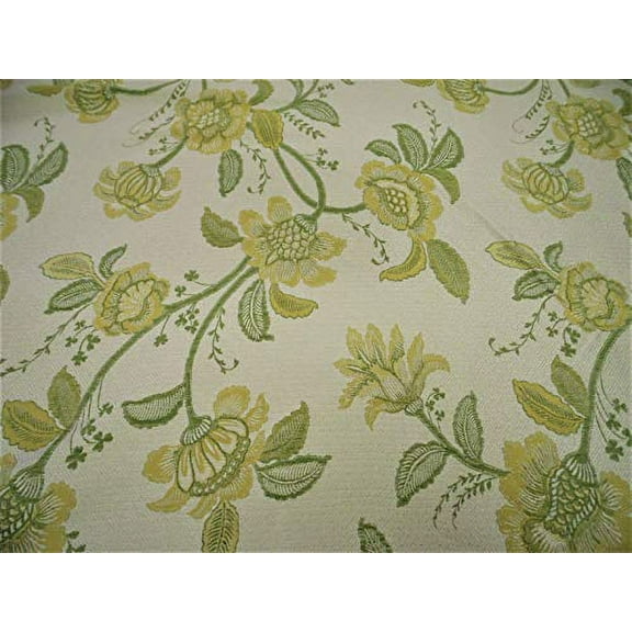 Yard Fabric Robert Allen Beacon Hill Pennine Leaf Gold Silk Embroidered Floral ZJ46