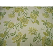 Yard Fabric Robert Allen Beacon Hill Pennine Leaf Gold Silk Embroidered Floral ZJ46