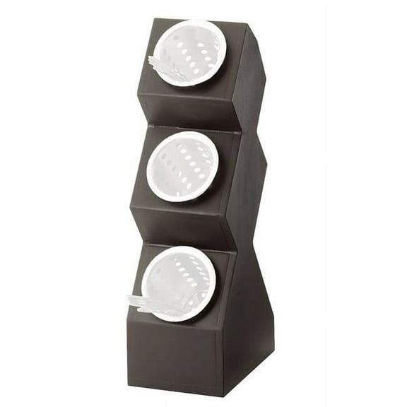 Cal Mil 1016-3-96 Midnight 3 Compartment Vertical Display - 6.25 x 9.375 x 22.625 in.