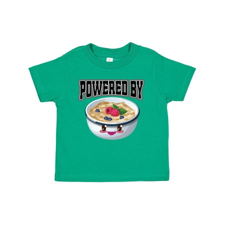 

Inktastic Powered by Oatmeal Gift Toddler Boy or Toddler Girl T-Shirt