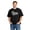 Black-121, variant on Papa Script Gray Men’s Graphic T-Shirt 100% Cotton Short Sleeve Crewneck Casual Tee Comfortable Breathable Soft Fabric Gift for Dad Grandpa Fathers Day Everyday Wear