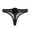 Black, variant on Women's Funny Thongs Lace Underwear with Detachable Rabbit Tail