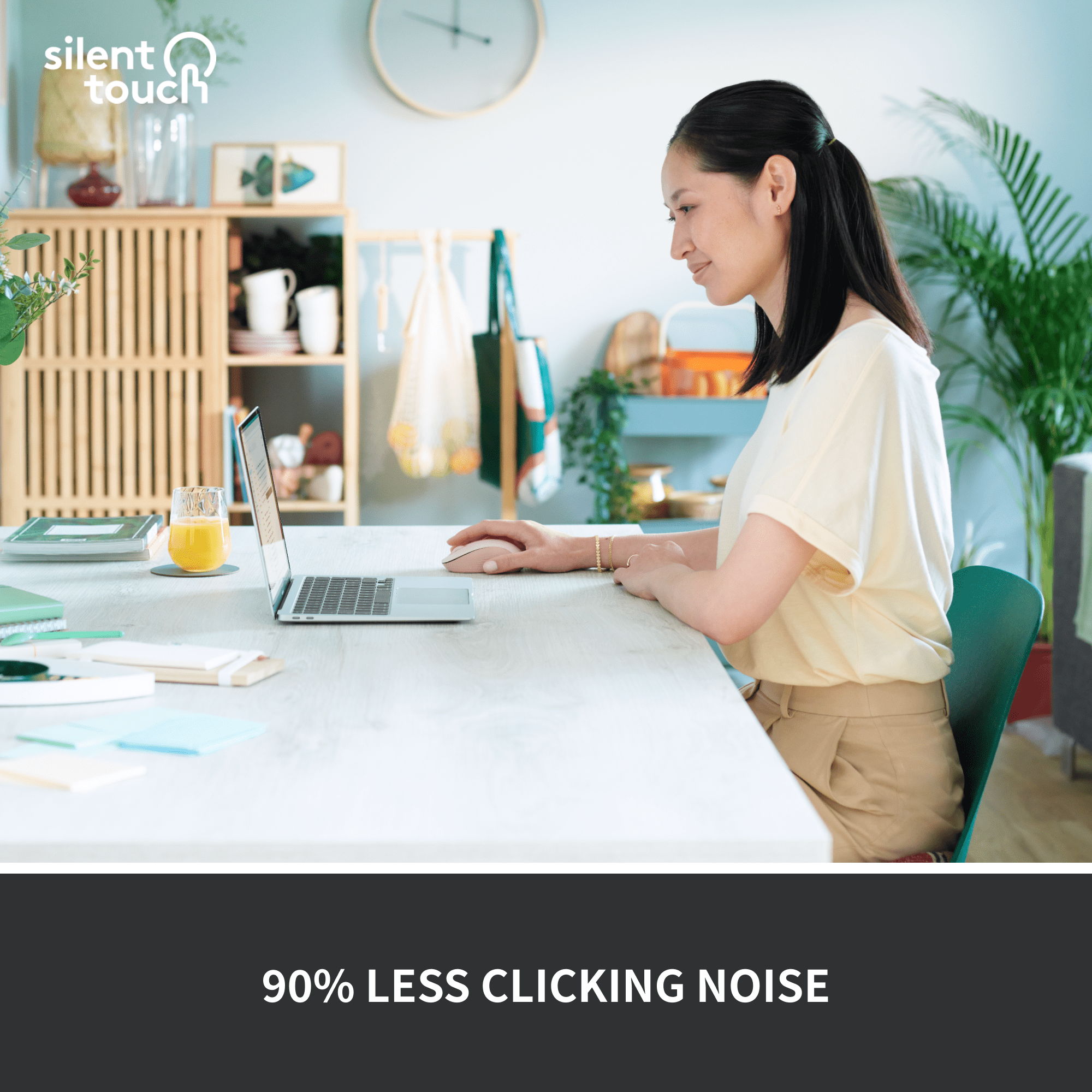 Logitech Signature M550 Wireless Mouse - For Small to Medium Sized Hands, 2-Year Battery, Silent Clicks, Off-white
