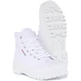 thumbnail image 5 of Superga 2341 Cotu Alpina Women's Hi Top Lace Up Canvas Boot In White Size 9, 5 of 6