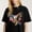 Black-2, variant on Women's USA Themed T-Shirt Short Sleeve Graphic S-4XL