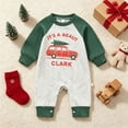 thumbnail image 2 of larppty Baby Boy Christmas Outfit Christmas Tree/Truck Jumpsuit Romper | Newborn Infant Baby Boy Christmas Outfit Long Sleeve Onesie Boydsuit Crew Neck Fall Winter Clothes, 2 of 7