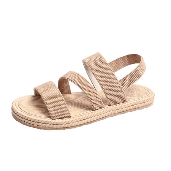 NOKIO Women’s Sport Sandals with Elastic Ankle Strap, Non-Slip Slingback Walking Shoes, Breathable Open-Toe Outdoor Slides for Summer, Cushioned Casual Beach Footwear