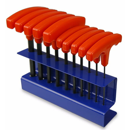 2 to 10mm T-handle Hex Keys Allen Wrench Hand Tool Set with Stand, (Best T Handle Hex Key Set)