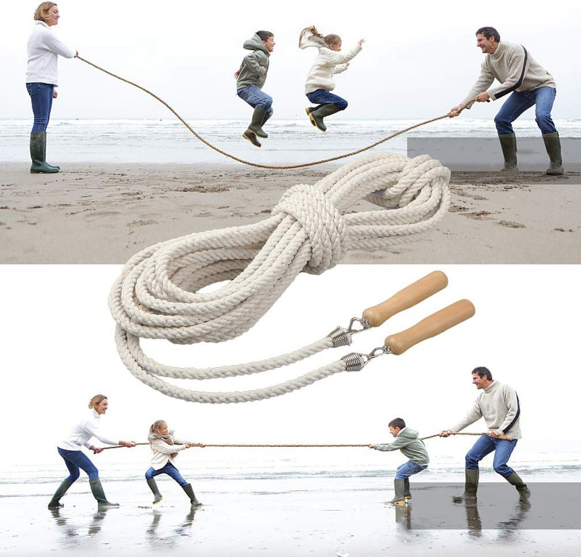 Double Dutch Long Group Jump Rope Multiplayer 16ft Skipping Rope School Company Fun Games Agility Play