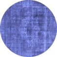 thumbnail image 1 of Ahgly Company Indoor Round Oriental Blue Industrial Area Rugs, 7' Round, 1 of 4