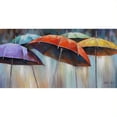 thumbnail image 1 of Yosemite Home Decor 'Umbrellas' Fabric Canvas in Multi-Color, 1 of 4