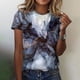 thumbnail image 1 of Pntutb - Camiseta de manga corta con estampado de cuello redondo para mujer, blusas sueltas informales Pntutb Pntutb-4575, 1 of 5