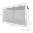 thumbnail image 5 of Mirador 111S Outdoor Pergola Aluminum Pull Down Privacy Screen 13' Side, White(Not Pergola), 5 of 6