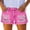 Hot Pink, variant on Women's Ripped Denim Jean Shorts Mid Rise Summer Frayed Hem Cut Off Denim Short Pants Vintage High Waisted Ripped Distressed Shorts with Pockets Light Blue L