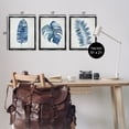 thumbnail image 4 of Stupell Industries Bohemian Vintage Tropical Leaves Black 3pc Floating Frame Art Set, 17 x 21 each, by Hannah Dawson, 4 of 8