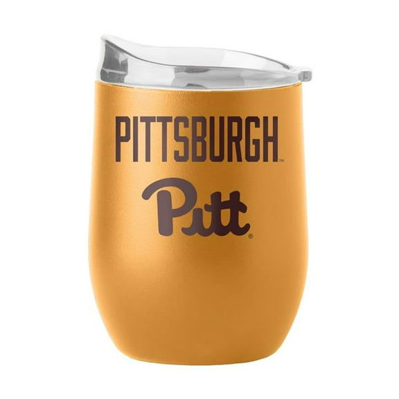 Logo Brands 198-S16PB-OAK-49 Pittsburgh 16 oz Huddle Powder Coat Curved Beverage