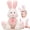 White, variant on NCQ Giant Bunny Stuffed Animal, 31.5'' Large Grey Rabbit Plush Toy with Pink Ears, Soft Toy for Girls/Boys, Ideal Gift for Easter, Halloween, Christmas, Cuddling, Snuggling