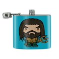 thumbnail image 2 of Aquaman Movie Cute Chibi Character Stainless Steel 5oz Hip Drink Kidney Flask, 2 of 4