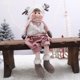 thumbnail image 5 of Christmas Pink Stretchable Santa Claus Snowman Plush Standing Dolls Toy Baubles Xmas Decoration Ornament Craft Gift Home Decors, 5 of 5