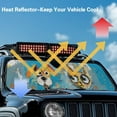 thumbnail image 5 of Psesaysky Windshield Sun Shade, Cartoon Puppy&Cat Front Window Sunshade Car Accessories Universal Fit Off-road Vehicle Truck Sun Visor Protector, Keep Car Cool, 5 of 7