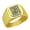 Gold, variant on RASTEEL Initial Floral Box Letter Q Monogram Stainless Steel Signet Ring