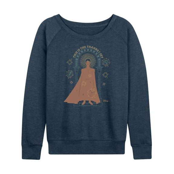 Disney Wish - This Is The Thanks I Get King - Women's Lightweight French Terry Long Sleeve Shirt