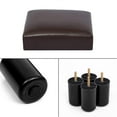thumbnail image 3 of Homebeez PU Ottoman Footstool Square Padded Foot Rest Stool Seat,Brown, 3 of 6