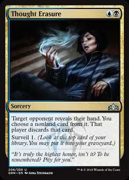 MtG Guilds of Ravnica Uncommon Thought Erasure #206